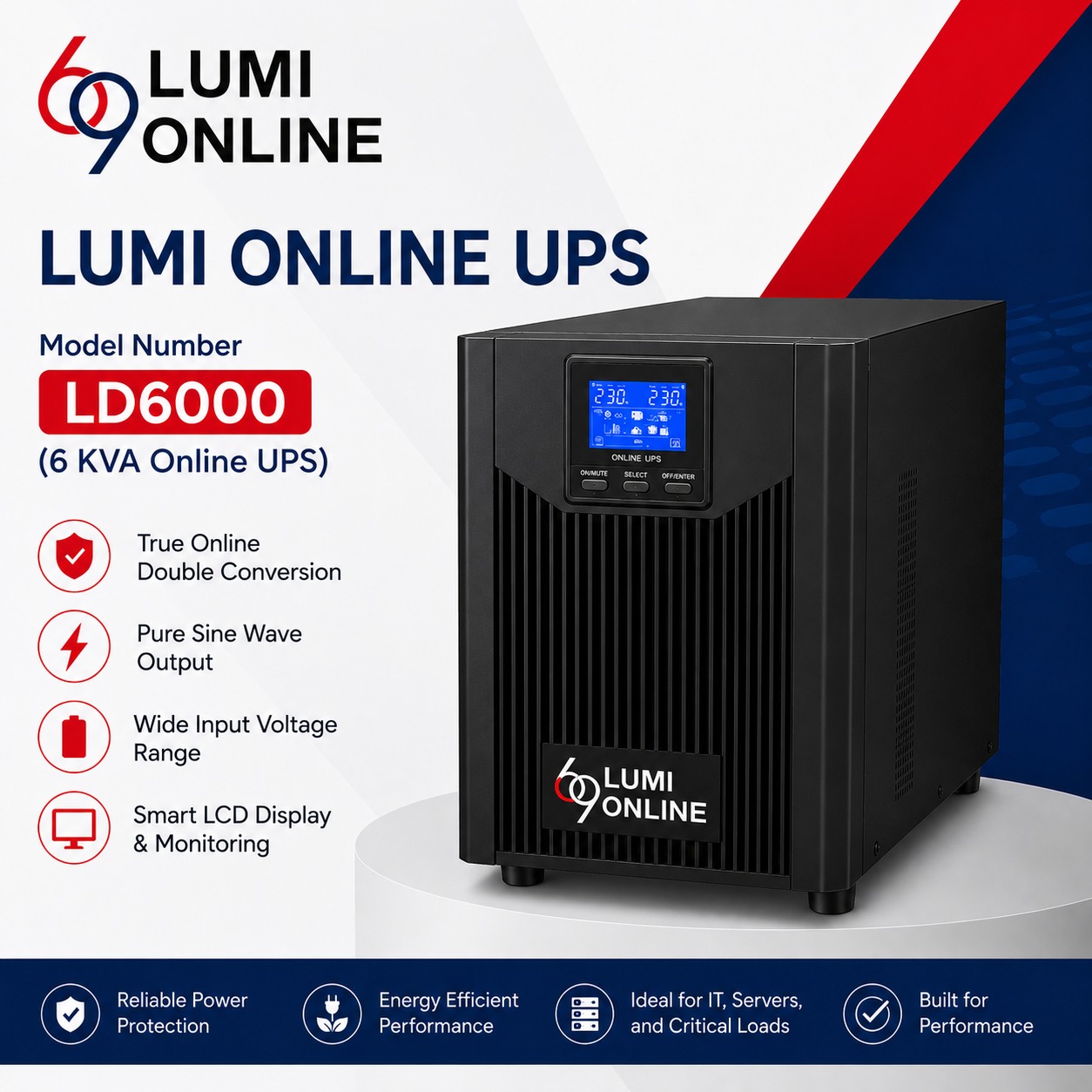 LD6000 6 KVA Online UPS